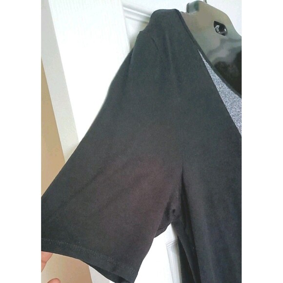 J Jill Wearever Collection Maxi Dress Size Medium Black Gray Colorblock  Career - Picture 5 of 6